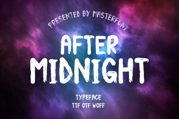 After Midnight: A Bold Display Font for Digital Impact