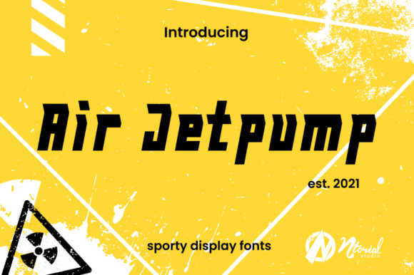 Air Jetpump: A Display Font for Bold Digital Headlines