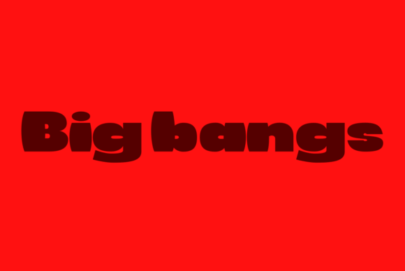 Big Bangs Font: A Chunky and Playful Display Typeface