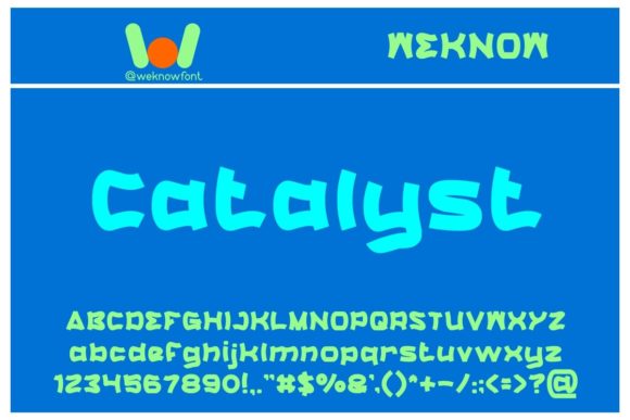 Catalyst: A Chunky Display Font for Digital Brands