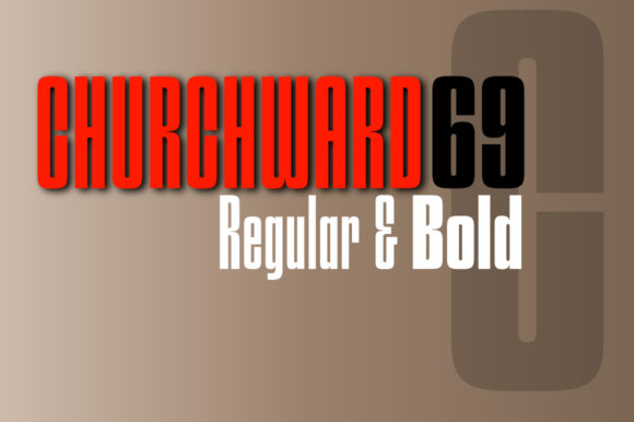 Churchward 69: A Bold Display Font for Editorial Design
