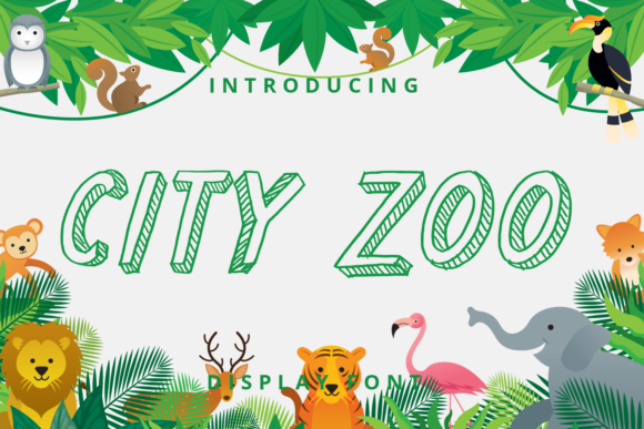 City Zoo: A Bold Display Font for Digital Playfulness