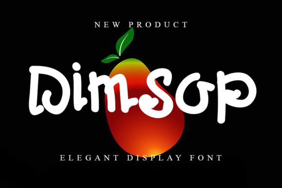Dimsop: A Playful Display Font for Editorial Design