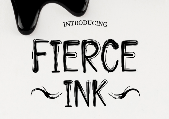 Fierce Ink: A Display Font for Editorial Authority and Style