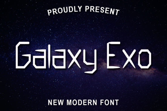 Galaxy Exo: A Futuristic Display Font for Modern Design