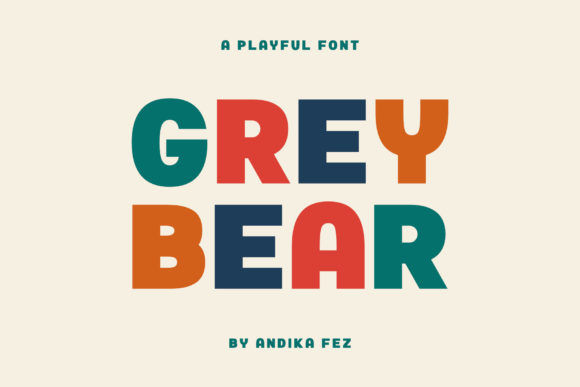 Grey Bear: A Bold Display Font for Modern Branding