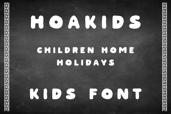 HOAKIDS: A Premium Display Font for Warm and Memorable Branding