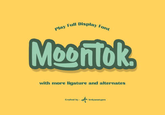 Moontok: The Friendly Paint Brush Font for Web Design
