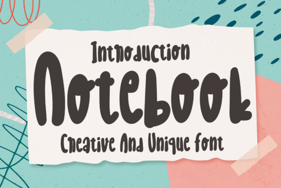 Notebook Font: A Playful Display Typeface for Creative Projects