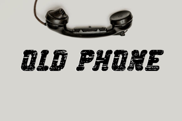 Old Phone: The Bold Display Font Your Business Branding Needs