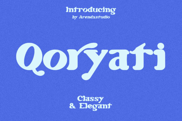 Qoryati: A Modern Display Font for Digital Branding