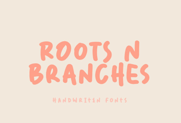 Roots N Branches Font: A Playful Display Typeface for Modern Websites