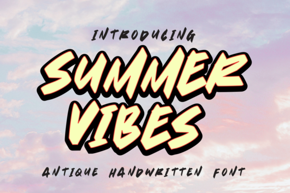 Summer Vibes: A Bold Graffiti Font for Editorial Impact