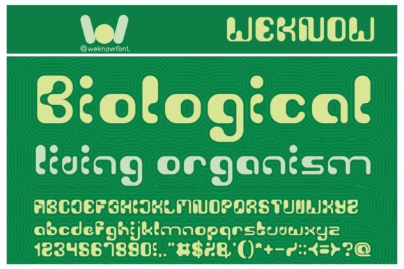 The Biological Display Font: A Maker's Techno-Touch