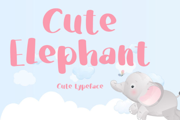 The Cute Elephant Font for Memorable Marketing Design