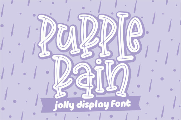 The Editorial Appeal of Purple Rain: A Cute Display Font for Content Creators