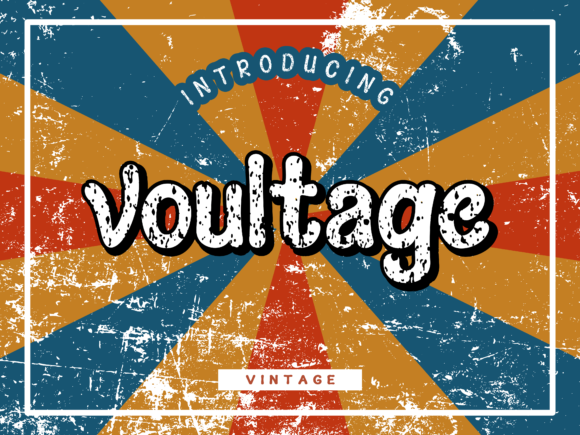 The Editorial Power of Voultage: A Retro Display Font