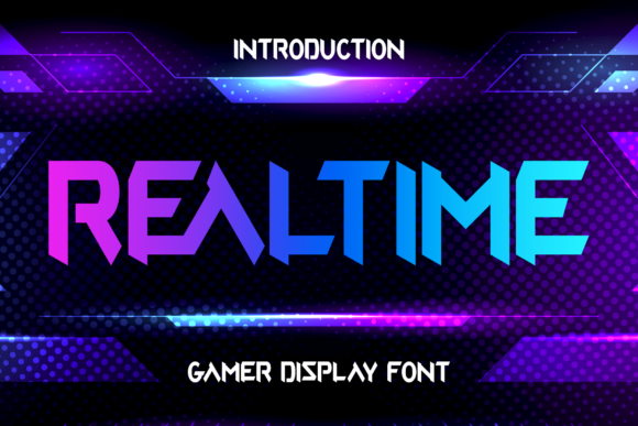 The Realtime Font: A Bold, Robotic Display Typeface