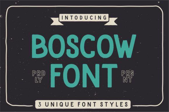 Unleash Your Brand's Bold Voice with the Boscow Display Font