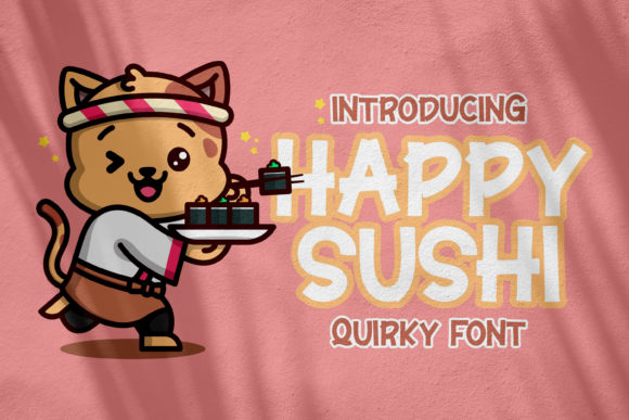 Using the Happy Sushi Font for Editorial Design