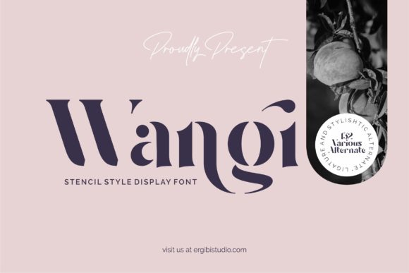 Wangi Font: A Bold Display Typeface for Brand Building