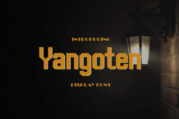 Yangoten: A Bold Display Font for Editorial Impact